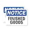 Signmission Finished Goods, 10 in W x Rectangle, Vinyl Decal OS-2PACK-NS-D-710-L-12511 - alternate 1